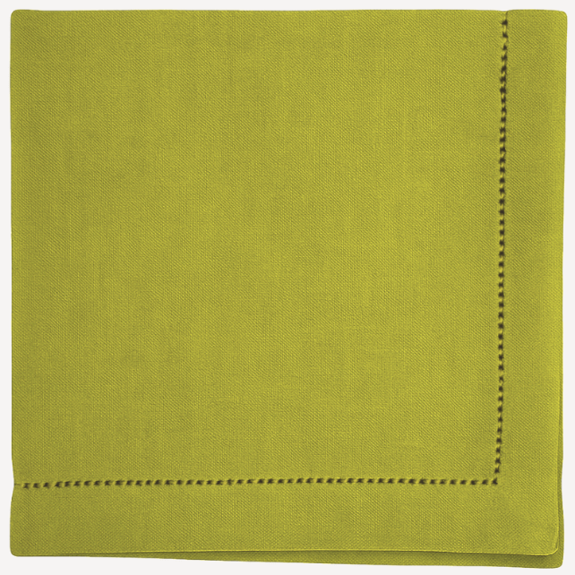 Hemstitch Edge Napkin in Chartreuse